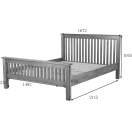 5' HIGH FOOT END BED