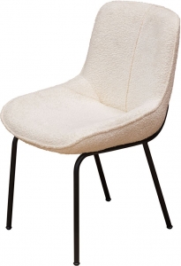 DINING CHAIR - BOUCLE WHITE