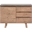 SMALL SIDEBOARD WITH 1 DOOR 3 DRAWERS