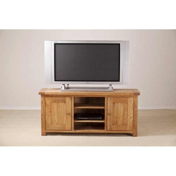 LARGE TV UNIT WITH WOODEN DOORS