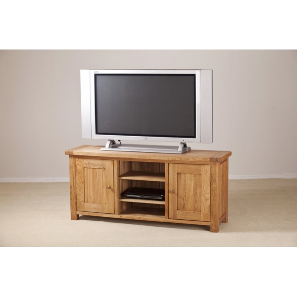 LARGE TV UNIT WITH WOODEN DOORS