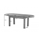 LARGE D-END EXTENDING TABLE