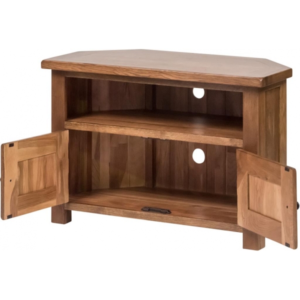 CORNER TV UNIT WITH DOORS