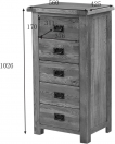 5 DRAWER WELLINGTON CHEST