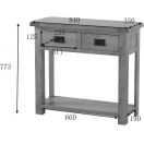 CONSOLE TABLE 2 DRAWER