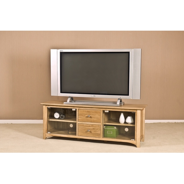 LARGE TV UNIT WITH GLASS DOORS