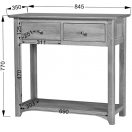 CONSOLE TABLE 2 DRAWER