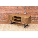 LARGE TV UNIT WITH WOODEN DOORS